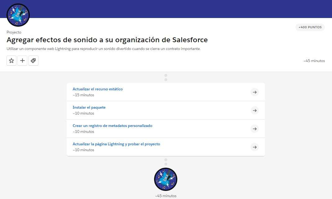 Interfaz de Trailhead Interfaz de Trailhead