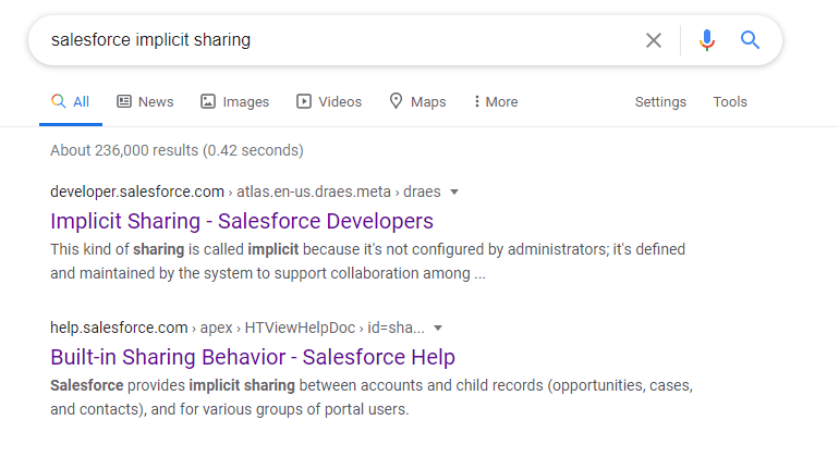 Salesforce Troubleshooting - Implicit Sharing Salesforce Troubleshooting - Implicit Sharing