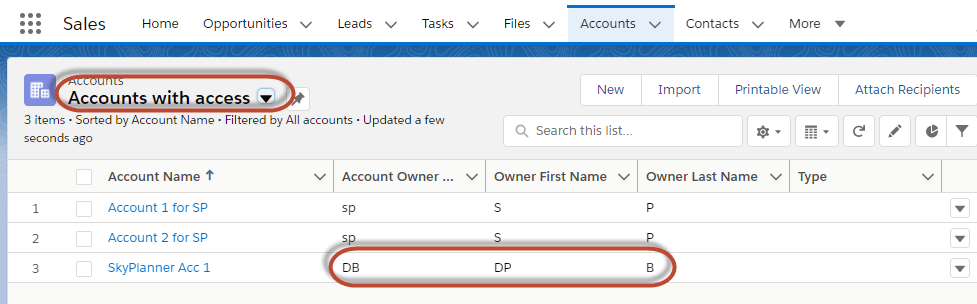Salesforce Troubleshooting - Accounts with access Salesforce Troubleshooting - Accounts with access