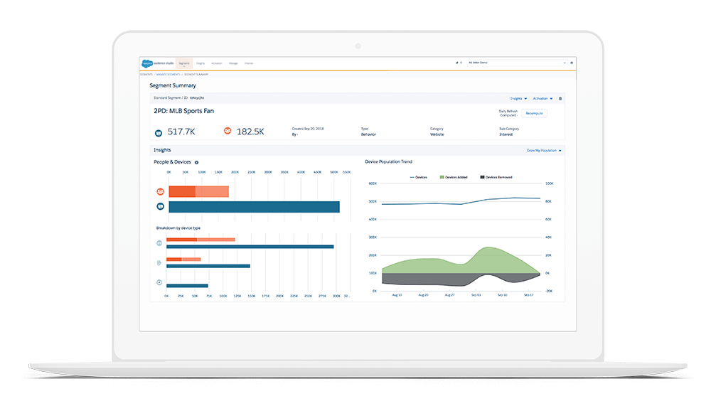 Salesforce Audience Studio - Segment Summary Salesforce Audience Studio - Segment Summary