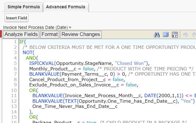 Salesforce Enhanced Formula Editor