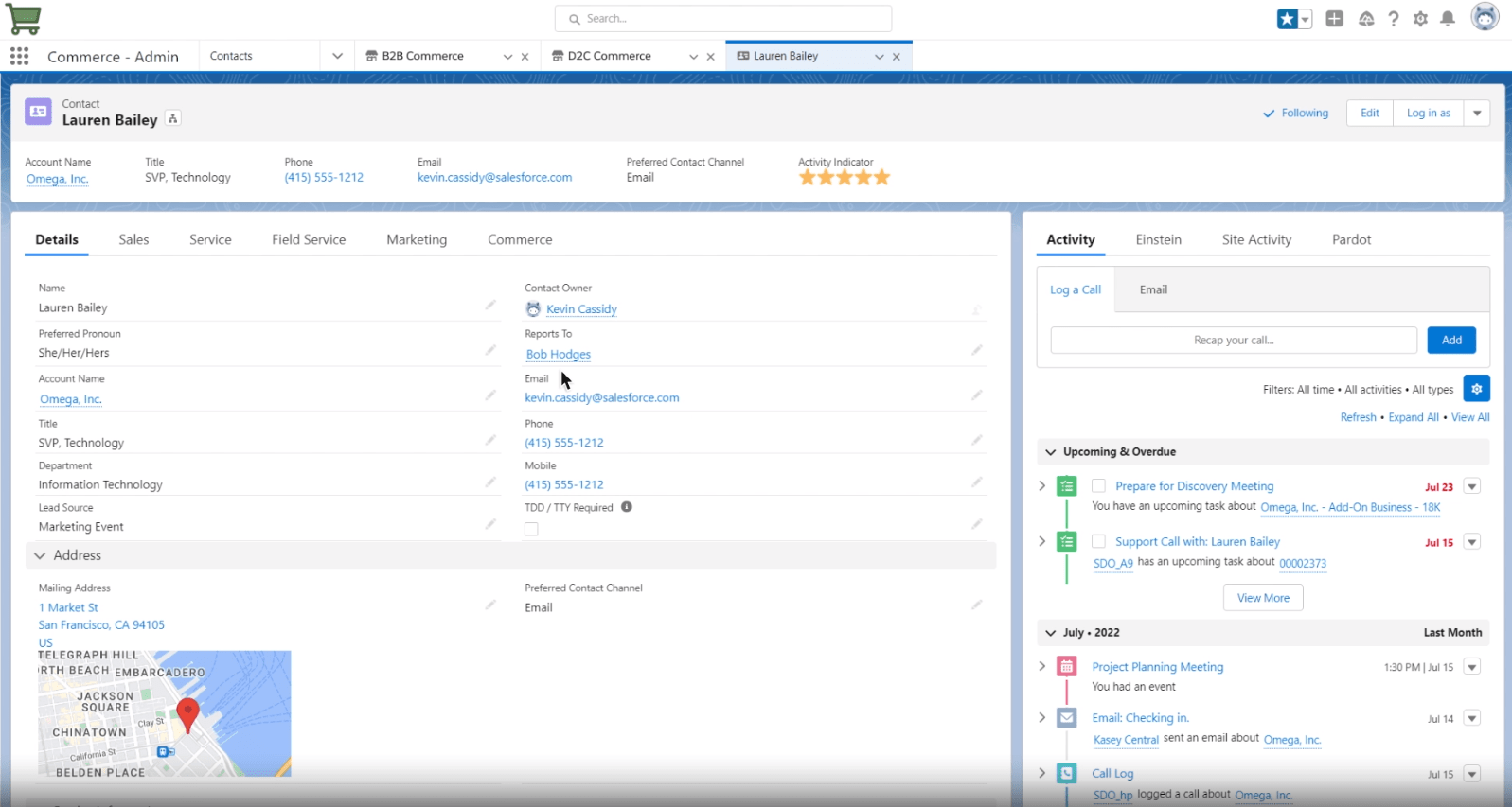 Salesforce B2B Commerce - Contact Salesforce B2B Commerce - Contact