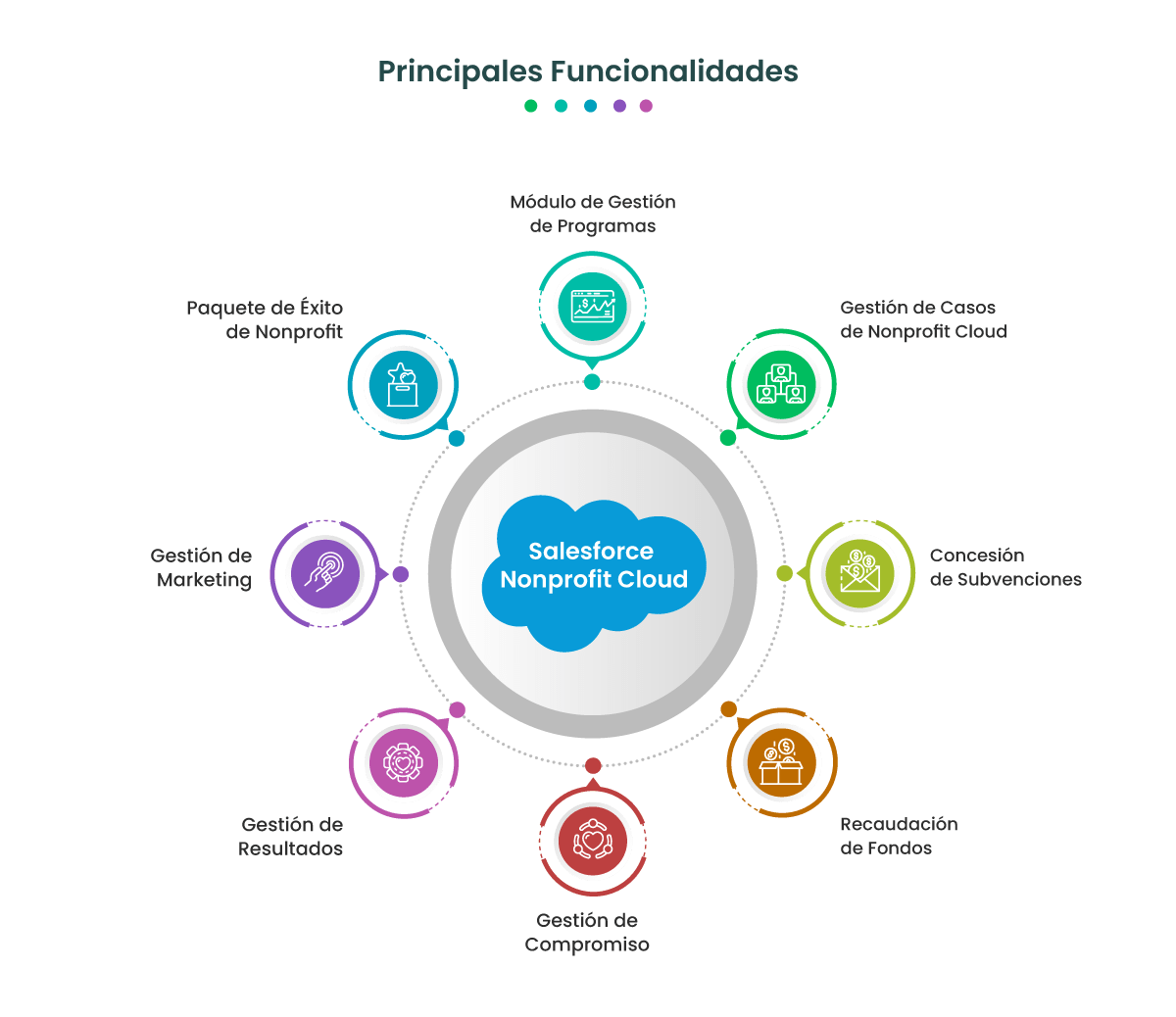 Salesforce Nonprofit Cloud - Principales Funcionalidades Salesforce Nonprofit Cloud - Principales Funcionalidades