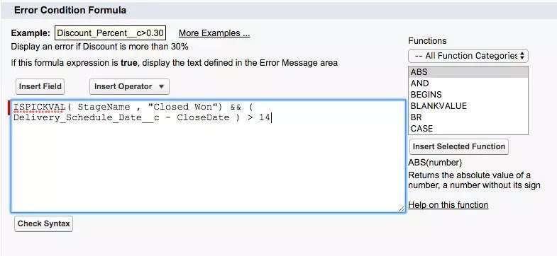 Salesforce Validation Rules Salesforce Validation Rules